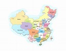 Mapa político de China - Tamaño completo