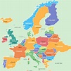 Map Of Europe Labeled Countries And Capitals - United States Map