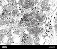Mapa satelital de Estrasburgo, Francia, las calles de la ciudad. Mapa ...