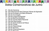 * Aprendizagem Divertida *: *DATAS COMEMORATIVAS - MÊS DE JUNHO