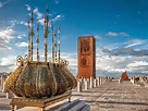 Hassan Tower of famous historical monuments of Morocco in Rabat ...