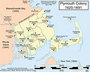 Plymouth Colony, 1620-1691 (2000x1603) : MapPorn