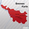 Bremen Karte von Karten - Landkarte für Bremen