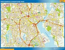 Providence downtown Karte | Wandkarten für Deutschland