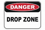 Drop Zone sign - Danger Signs Australia - National Safety Signs