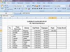 Cara Membuat Laporan Gaji Pada Excel Menggunakan Rumus