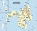 Road Map Of The Second Largest Philippine Island Mindanao Stock ...
