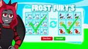 Trading Frost Furys In Adopt Me! (Roblox) - YouTube