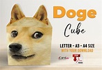 Doge Cube Papercraft Template. DIY Lowpoly Toy. 3D Origami - Etsy