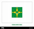 Federal District (Brazil) Flag Vector Illustration on White Background ...