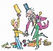 Willy Wonka shaking Charlie by the hand | Quentin Blake