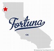 Map of Fortuna, CA, California