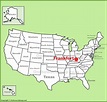 Frankfort location on the U.S. Map - Ontheworldmap.com