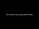 The Beatles - She Loves You. (Live Version - With Lyrics) - YouTube