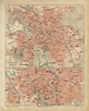 Hannover Stadtplan ca. 1893 Original der Zeit - Archiv historischer B