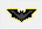 Symbole Batman - Pixel Art