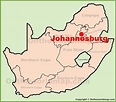Johannesburg location on the South Africa Map - Ontheworldmap.com