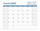 Word Calendar Templates 2020 | Example Calendar Printable