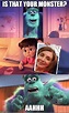 Boo Scared Monsters Inc Meme
