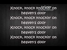 Avril Lavigne- Knocking On Heaven's Door Lyrics - YouTube