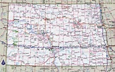 Road Map Of North Dakota - Large World Map