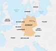L'Allemagne sur la carte du monde : pays environnants et situation sur ...