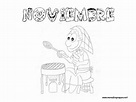 Dibujos de Noviembre para descargar gratis, imprimir y pintar ...