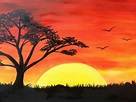 Simple Landscape Watercolor at PaintingValley.com | Explore collection ...