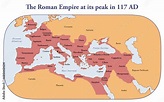 Map of Roman Empire territory at its peak Stock-Illustration | Adobe Stock