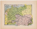 1910 german empire map original antique by antiqueprintstore