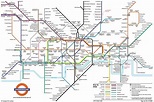 Underground : London U-Bahn-Karte , England