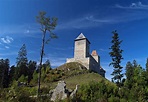 Die Burg Kašperk, nördlich von Kašperské Hory (Bergreichenstein) im ...
