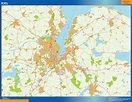 Stadtplan Kiel wandkarte bei Netmaps Karten Deutschland
