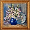 Hess, Sara Mae; Oil on Board Painting, signed, Floral Still Life.