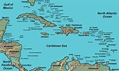 Caribbean Sea Map, Caribbean Country Map, Caribbean Map with Country ...