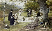 George_Goodwin_Kilburne_The_Picnic - Recollections Blog