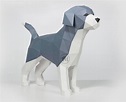 Puppy Papercraft Template | Low Poly 3D Papercraft Templates By KaBlackout