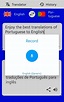 Portuguese English Translator ( Text to Speech ) APK for Android Download