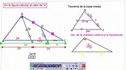 TRIÁNGULOS: Teorema de la base media, teorema de la mediana relativa a ...