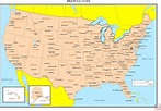 Map Of Usa With Cities And Towns – Topographic Map of Usa with States