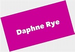 Daphne Rye | Official Site for Woman Crush Wednesday #WCW