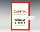 Capital In the Twenty-First Century Thomas Piketty First Edition Signed
