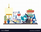 School subject supplies - art and science Vector Image