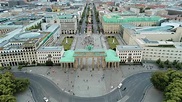 Aerial View of Brandenburg Gate (Brandenburger Tor) in Berlin, Germany ...