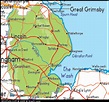 Map of Lincolnshire, England, UK Map, UK Atlas