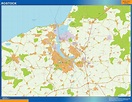 Stadtplan Rostock wandkarte bei Netmaps Karten Deutschland