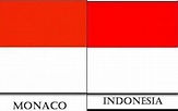 ¿Cuál es la bandera de Mónaco y en qué se diferencia de la de Indonesia