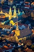 Luftaufnahme Werl - Kirchengebäude St. Walburga im Altstadt- Zentrum in ...