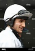 Jockey Harry Bannister at Huntingdon Racecourse Stock Photo - Alamy