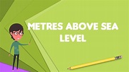 What is Metres above sea level?, Explain Metres above sea level, Define ...